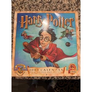 Vintage Harry Potter 2001 Wall Calendar Sealed Andrews McMeel Sorcerers Stone